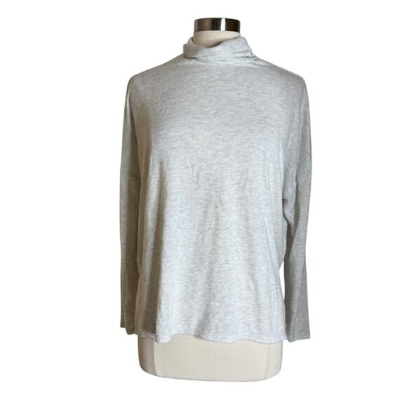 Lucky Brand Cowl Neck Knit Light Gray Lightweight‎ Sweater Women’s Small New NWT - Picture 9 of 9